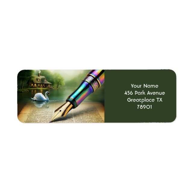 Fantasy Cute Pen Lake Swan (Front)
