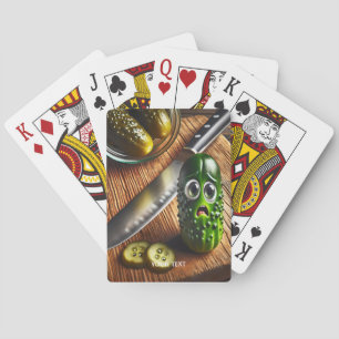 Fantasy Cute Pickles Board Jar Playing Cards