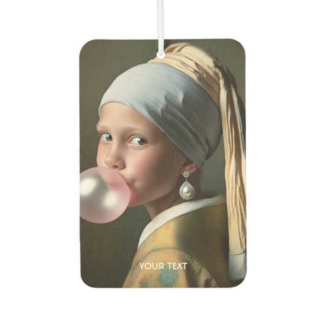 Fantasy Cute Pink Bubble Gum Air Freshener (Front)