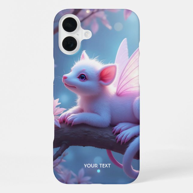 Fantasy Cute Pink Creature Forest iPhone Case (Back)
