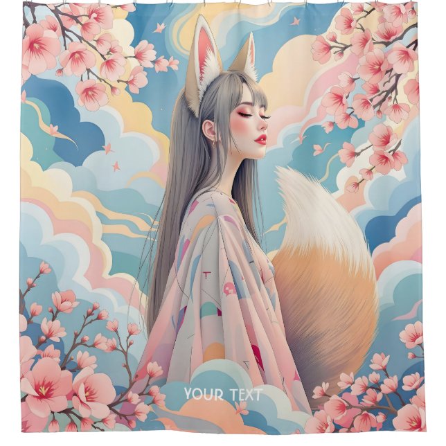 Fantasy Cute Pink Fox Lady (Front)