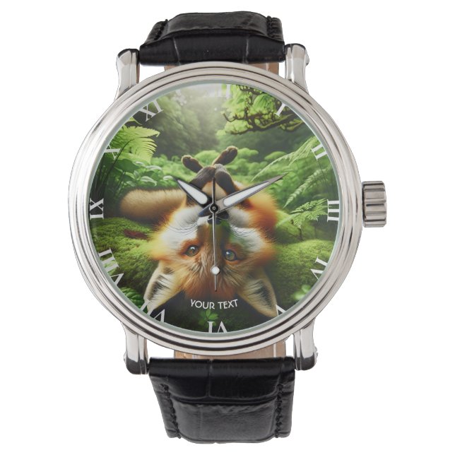 Fantasy Cute Playing Fox Forest Watch (Front)