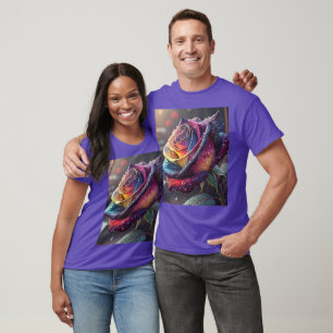 Fantasy Cute Purple Yellow Rose T-Shirt