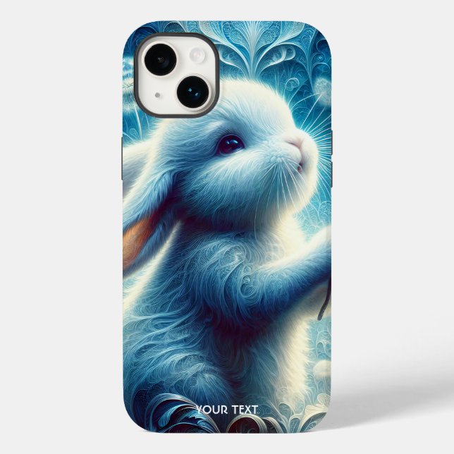 Fantasy Cute Rabbit Bunny Flower Case-Mate iPhone Case (Back)