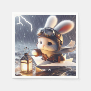 Fantasy Cute Rabbit Post Lantern Napkin