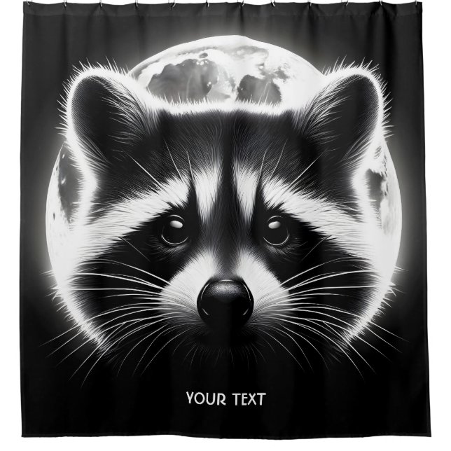 Fantasy Cute Racoon Face Moon (Front)