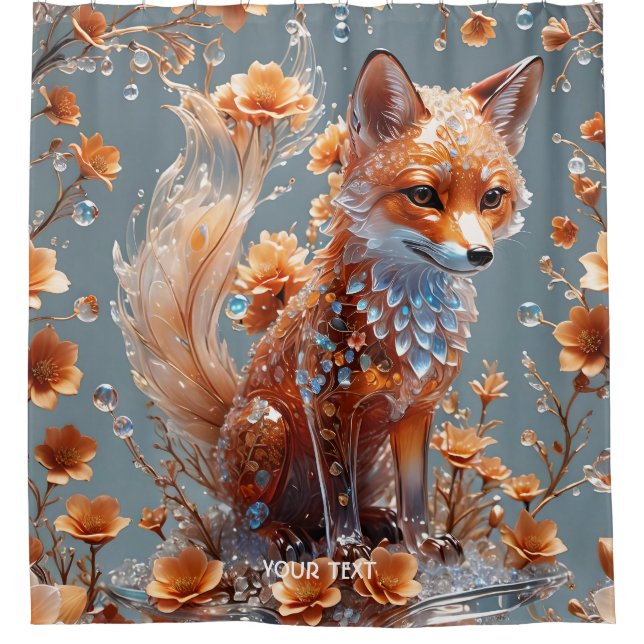 Fantasy Cute Red Glass Fox (Front)