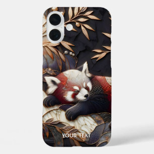 Fantasy Cute Red Panda Art iPhone 16 Plus Case