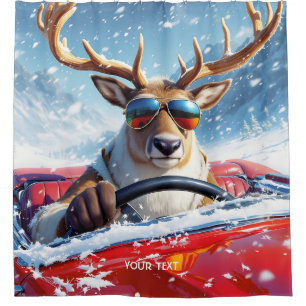 Fantasy Cute Reindeer Car Winter