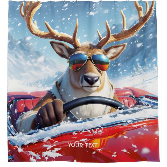 Fantasy Cute  Reindeer Car Winter (Front)