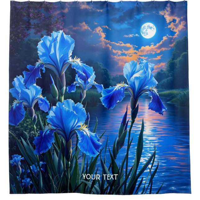 Fantasy Cute River Blue Irises (Front)