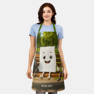 Fantasy Cute Rock Paper Scissors Apron