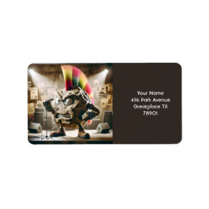 Fantasy Cute Rock Punk Singer Label