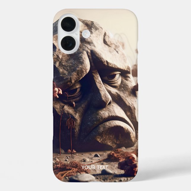 Fantasy Cute Sad Granite Rock Case-Mate iPhone Case (Back)