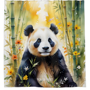 Fantasy Cute Sad Panda Forest