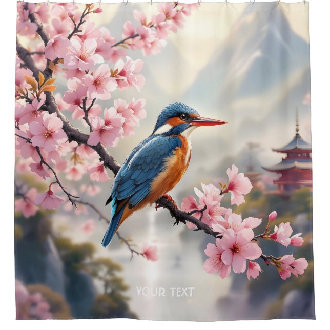 Fantasy Cute Sakura Bird Blue (Front)
