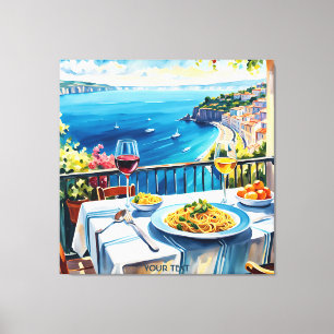 Fantasy Cute Sea View Spaghetti Canvas Print