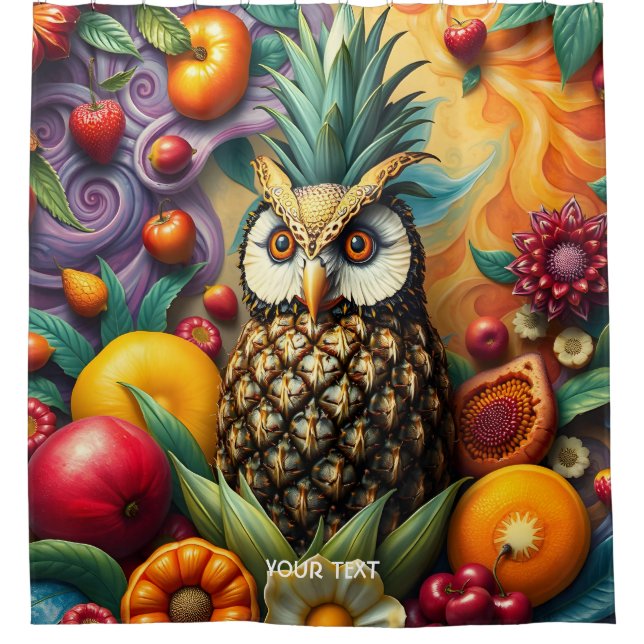 Fantasy Cute Serene Pineapple Owl (Front)
