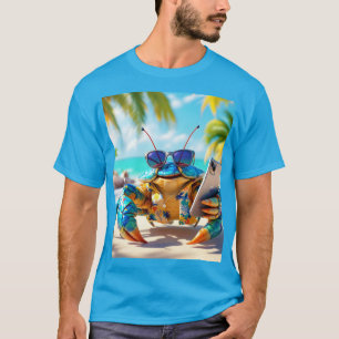 Fantasy Cute Shell Crab Beach T-Shirt