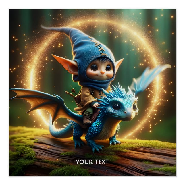 Fantasy Cute Small Flying Creature Poster (Front)