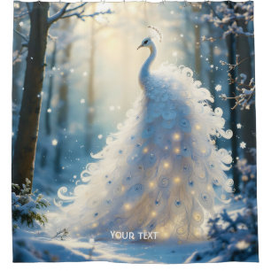 Fantasy Cute Snow White Peacock