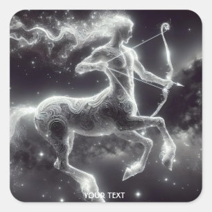 Fantasy Cute Space Stars Centaur Square Sticker
