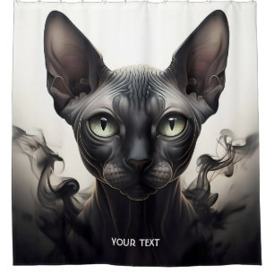 Fantasy Cute Sphynx Black Cat