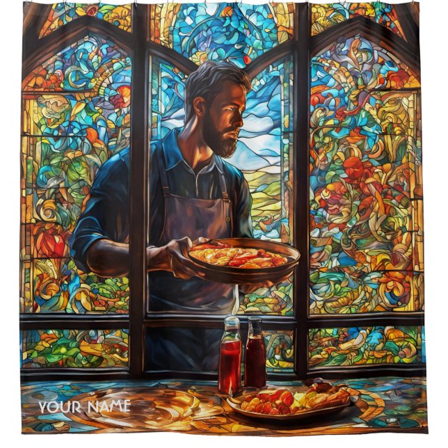 Fantasy Cute Stained Glass BBQ (Front)