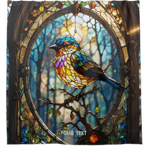 Fantasy Cute Stained Glass Bird