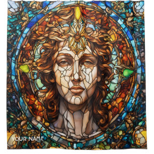 Fantasy Cute Stained Glass Face