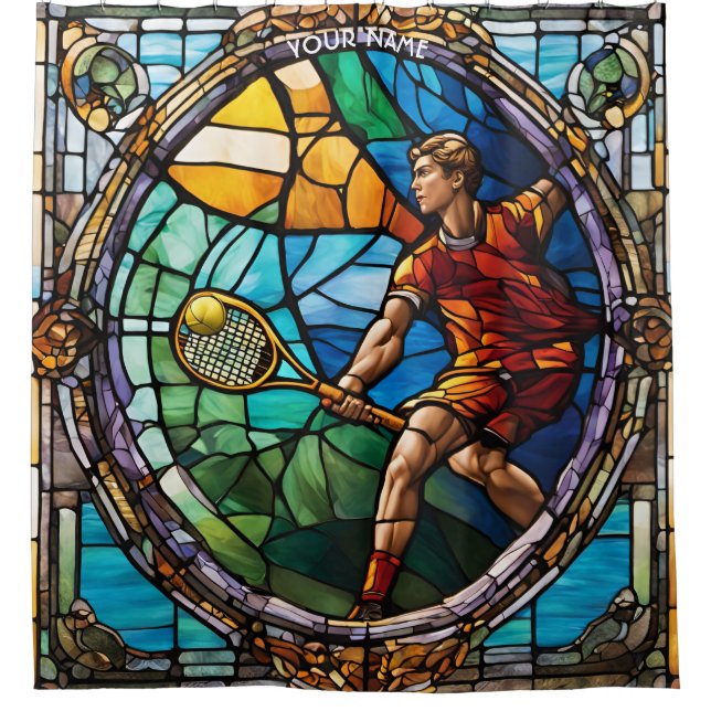 Fantasy Cute Stained Glass Tennis (Front)