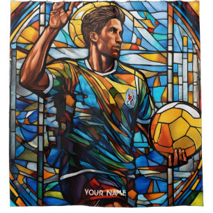 Fantasy Cute Stained Glass Volleyball Player
