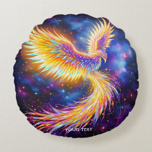 Fantasy Cute Starlight Phoenix Space Round Pillow