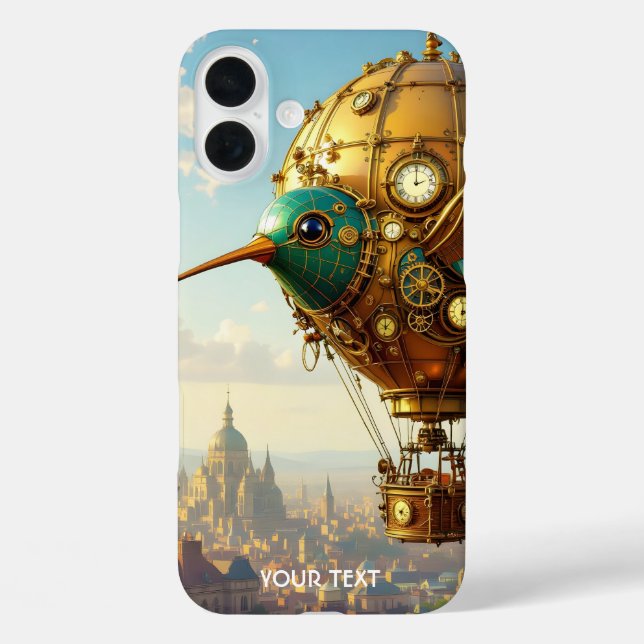 Fantasy Cute  Steampunk Bird Sky Case-Mate iPhone Case (Back)