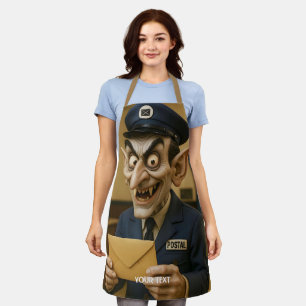 Fantasy Cute  Strange Postal Worker Apron