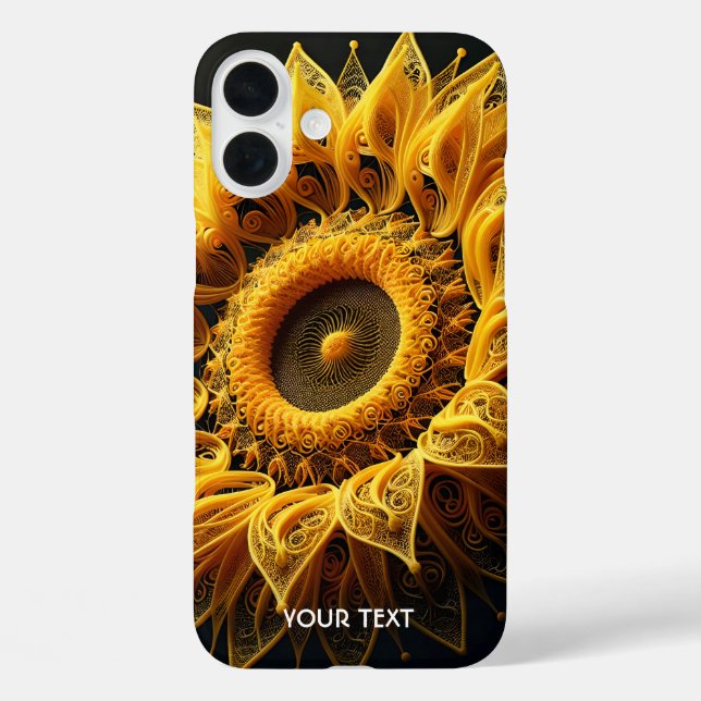 Fantasy Cute Sunflower Yarn Strings Case-Mate iPhone Case (Back)