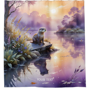 Fantasy Cute Sunset Purple Lake
