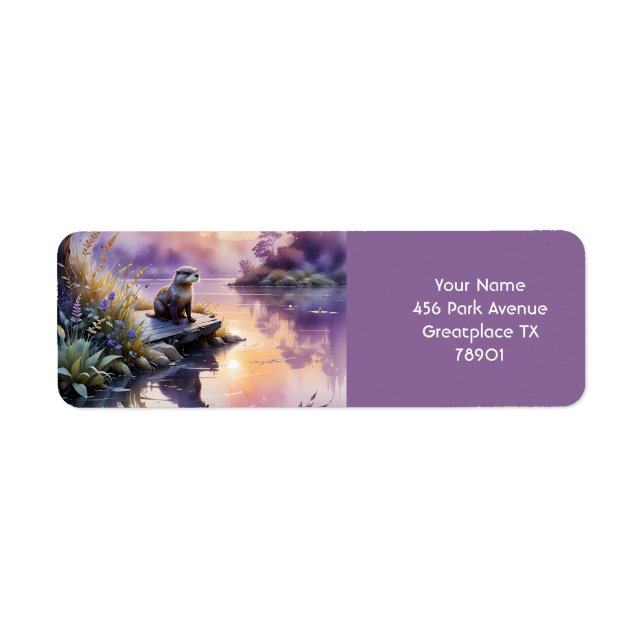 Fantasy Cute Sunset Purple Lake (Front)