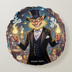 Fantasy Cute Super Villain Toys Round Pillow