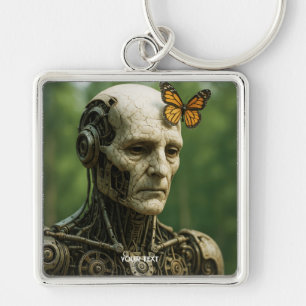 Fantasy Cute Surrealism Butterfly Face Keychain