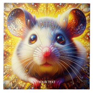 Fantasy Cute Sweet Surreal Mice Tile