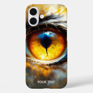 Fantasy Cute Tiger Orange Eye iPhone 16 Plus Case