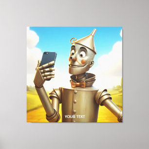 Fantasy Cute Tin Man Road Canvas Print