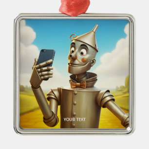 Fantasy Cute Tin Man Road Metal Ornament