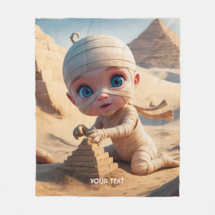 Fantasy Cute Toddler Ancient Egypt Fleece Blanket