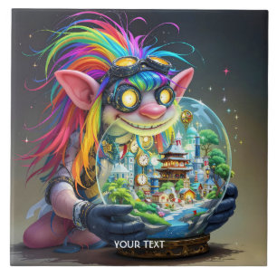 Fantasy Cute Troll Making City Tile