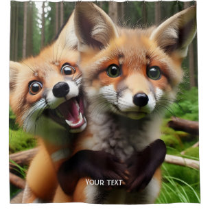 Fantasy Cute Two Foxes Forest