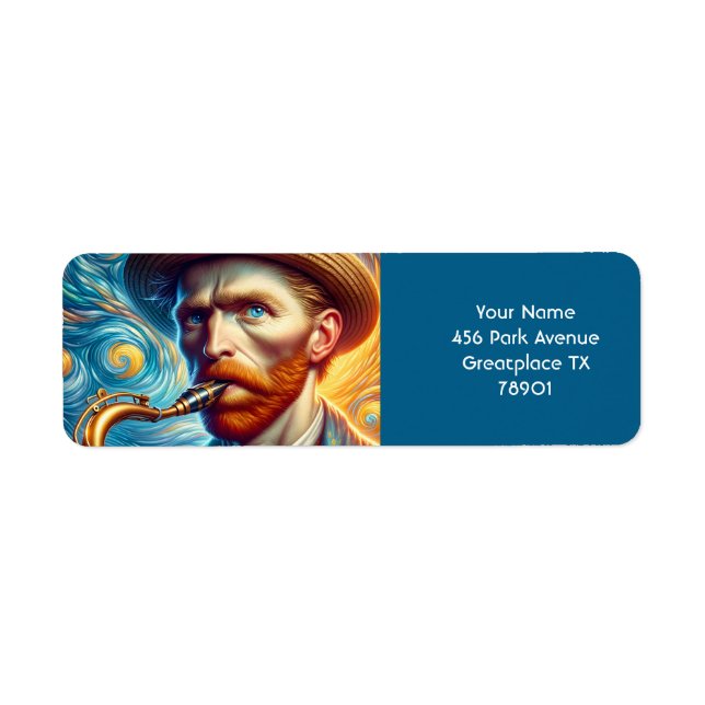 Fantasy Cute Van Gogh Saxophone (Front)