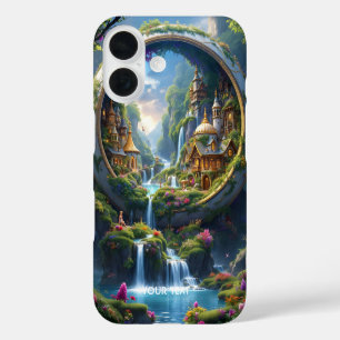 Fantasy Cute Village Tiny City . Perfect As A Bir iPhone 16 Case