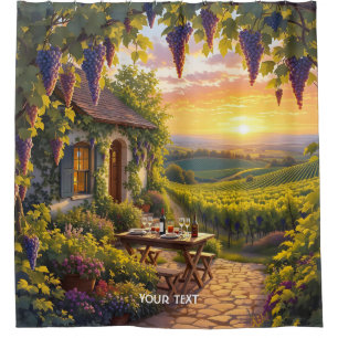 Fantasy Cute Vineyard Cottage Fields